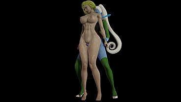 Dbz futa on blonde female