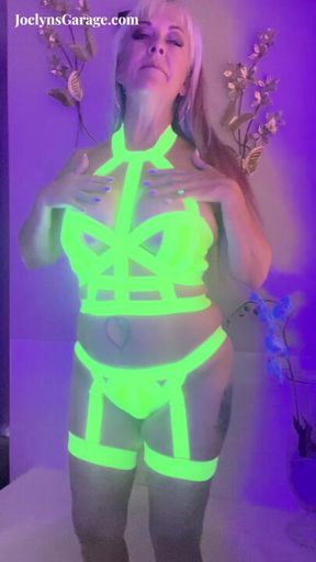 Glowing Yellow in Black Light