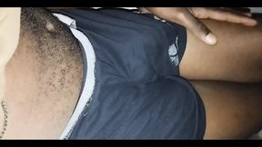 Solo Amateur Black Boy Releases Huge Cum