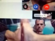 Young Sri Lankan woman films an old man masturbating on cam