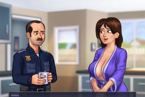 Summertime Saga Reworked - 6 Officer Has Bad News by Misskitty2k