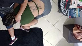 unexpected sex in the waiting room with a stranger.