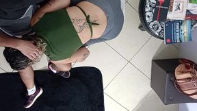 unexpected sex in the waiting room with a stranger.