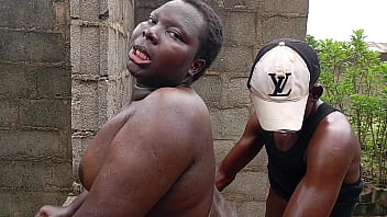 A fat chubby guy seen fuck by homeless guy in an uncompleted building. Full video on my membership join and subscribe
