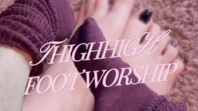 Gooning for Thigh Highs AND FEET Femdom