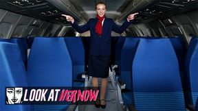 Look Ather Now - Sexy Air Stewardess Angel Emily, Been Anal Dominated By A Male Stud