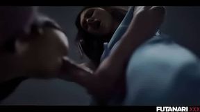 Lia Lin Real Futanari Got Drilled Hard By Jadilica in Doggy Style