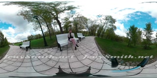 Public upskirt VR video by Jeny Smith