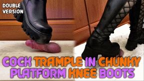 Chunky LAMODA Boots Hard Crush Cock and Balls - (Double Version) - Tamystarly - Trample, CBT, Bootjob, Trampling, Shoejob, Stomping