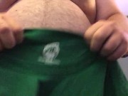 Large shirt, bigger belly