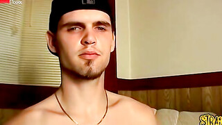 Hot straight stud Nolan showing his huge monster cock