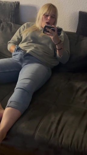 Masturbation Couch Porn Watch Multiple Orgasms Intense Getting Wet Pussy Blonde Solo Trembling Twitch Moaning Wet   Clip 1