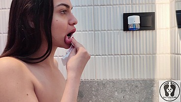 4K DENTAL HYGIENIST ROUTINE MOUTH FETISH CLOSEUPS NAKED