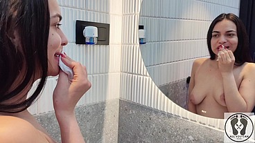 4K DENTAL HYGIENIST ROUTINE MOUTH FETISH CLOSEUPS NAKED