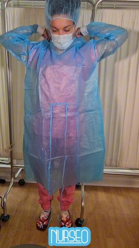NurseO dons Surgical PPE & provides skin extractions