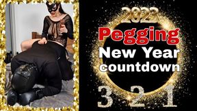 Femdom Pegging New Year's Eve Countdown Real Married Couple FLR Male Slave Training