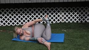 Vivica gets Taped-up in Pretzel Bondage During Outdoor Yoga 2-12-23HDmp4