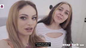 French Fantasy Roleplay: 2 Besties Fuck with the Same Guy