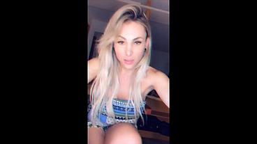 Solo teenager tgirls at home play dance wank and CUM