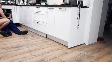 Horny cheating Wife fucks the Plumber - Cuckold Husband clean up creampie