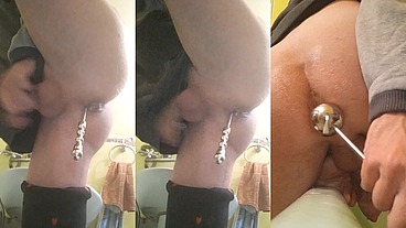 A large, sagging, fleshy sphincter is suctioned to the floor