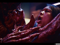 Stranger Things Parody - Cute Asian Girl Finger Fucked by Nightmare Monster