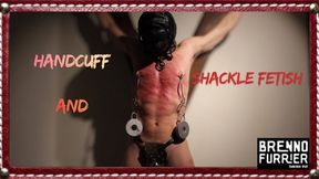 HEAVY ONE KILO IRON WEIGHTS HANGING FROM THE SLAVE'S NIPPLES IN BONDAGE ON THE ST. ANDREW'S CROSS - CLOTHESPINS - CAGES - CONFINEMENT - SUSPENSION - HEAVY SHACKLES - MUSCULAR SLAVE - 720P