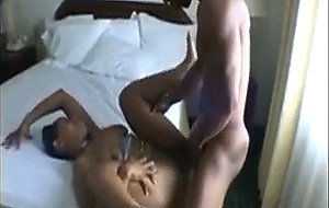 Hoe Choked On Her Cousin Mans Dick After Work