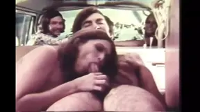 Hippies with Hairy Pussy Hitchhiking Fucked at Home