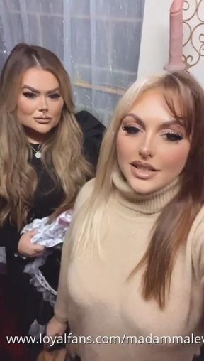 Homewrecked and sent to the streets to suck c0ck for us! You and your girlfriend 😈