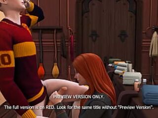 Harry Fucks Ginny in the Locker Room