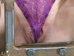 Extreme close up on her pussy taking toys