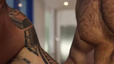 NAKEDSWORD Lynx Rivera And Jona Ortiz Kitchen Bareback Sex