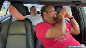Chub Matt is so happy Devon sniffs his feet for a brief minute