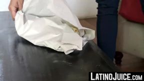 LatinoJuice.com - Gay for pay Felix gobbles my meaty dick until I explode my sticky c