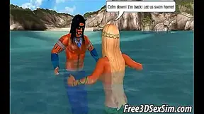 Blonde Mermaid Gets Fucked Hardcore On A Boat In Fantastical 3D Anime Scene