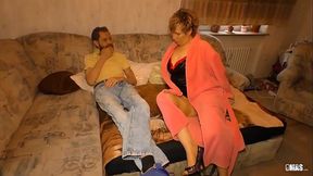 German MILF Evelin K gets drilled in her tight pussy
