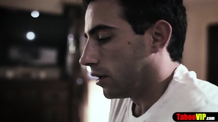 Slutty sister takes pity and fucks nerdy stepbrother