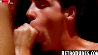 RetroDudes.com - Retro jocks Pulver and Brian Estevez enjoy an intimate anal session