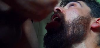 Bearded guy puts thick Latino cock in each of his holes