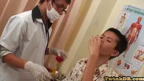 Slim Asian Twink Takes Bareback Load After Rimming Sucking — Hot Medical Scene 18+