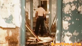 ”Old school homo breeding intensely after sensual blowjob”