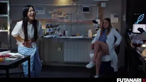 Trans Scientist Develops Futanari Cock; Asian Shemale Fucks Virgin Russian Beauty