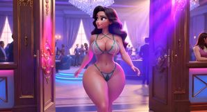 Ep9-From Chubby &amp; Ignored to Curvy Cock Tease-Wife in Emerald Micro Bikini With a handsome black man