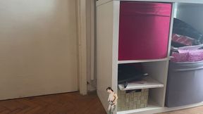 Shrunken wife 3 - Shrunken wife Roxanne Miller makes you cum with transformation fantasies, shrinking fetish, magic control, humiliating tasks, embarrassment, huge boobs, huge tits, bbw body, running, clapping boobs, tiny body and tiny woman 4K