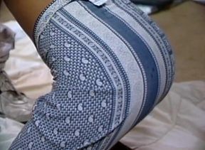 Alluring beauty rides big dong in reverse cowgirl pose