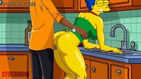 Married Housewife Gets Anal Fucked in Kitchen - Animated 3D Netorare
