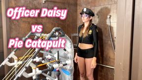 Officer Daisy vs Pie Catapult!