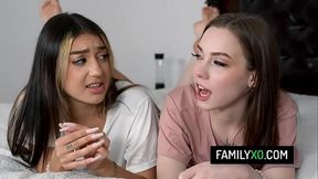 Hot stepfamily threesome - Violet Gems, Venus Vixen