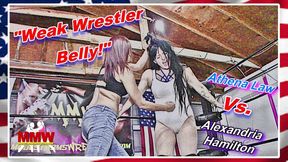 Weak Wrestler Belly!
